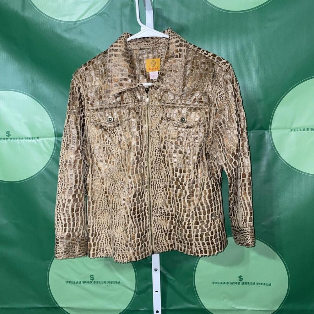 Ruby Rd. Zip Front Jacket/Blazer In Textured Alli… - image 1